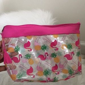 Flamingo and pineapple travel bag.
